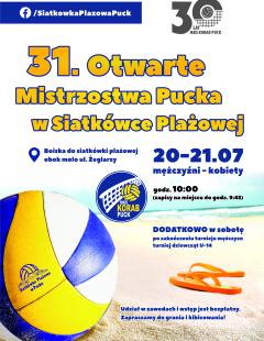31. Otwarte Mistrzostwa Pucka w Siatkówce Plażowej Mężczyzn
